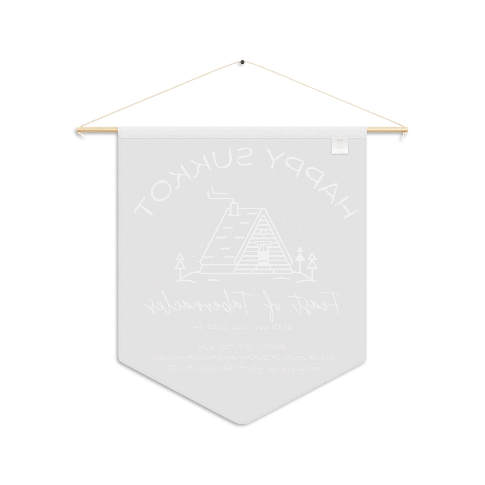 Happy Sukkot | Feast of Tabernacles Wall Pennant