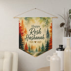 Happy Rosh Hashanah | Autumn Forest Wall Pennant