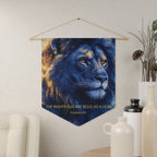 The Righteous Are Bold as a Lion | Proverbs 28:1 Wall Pennant