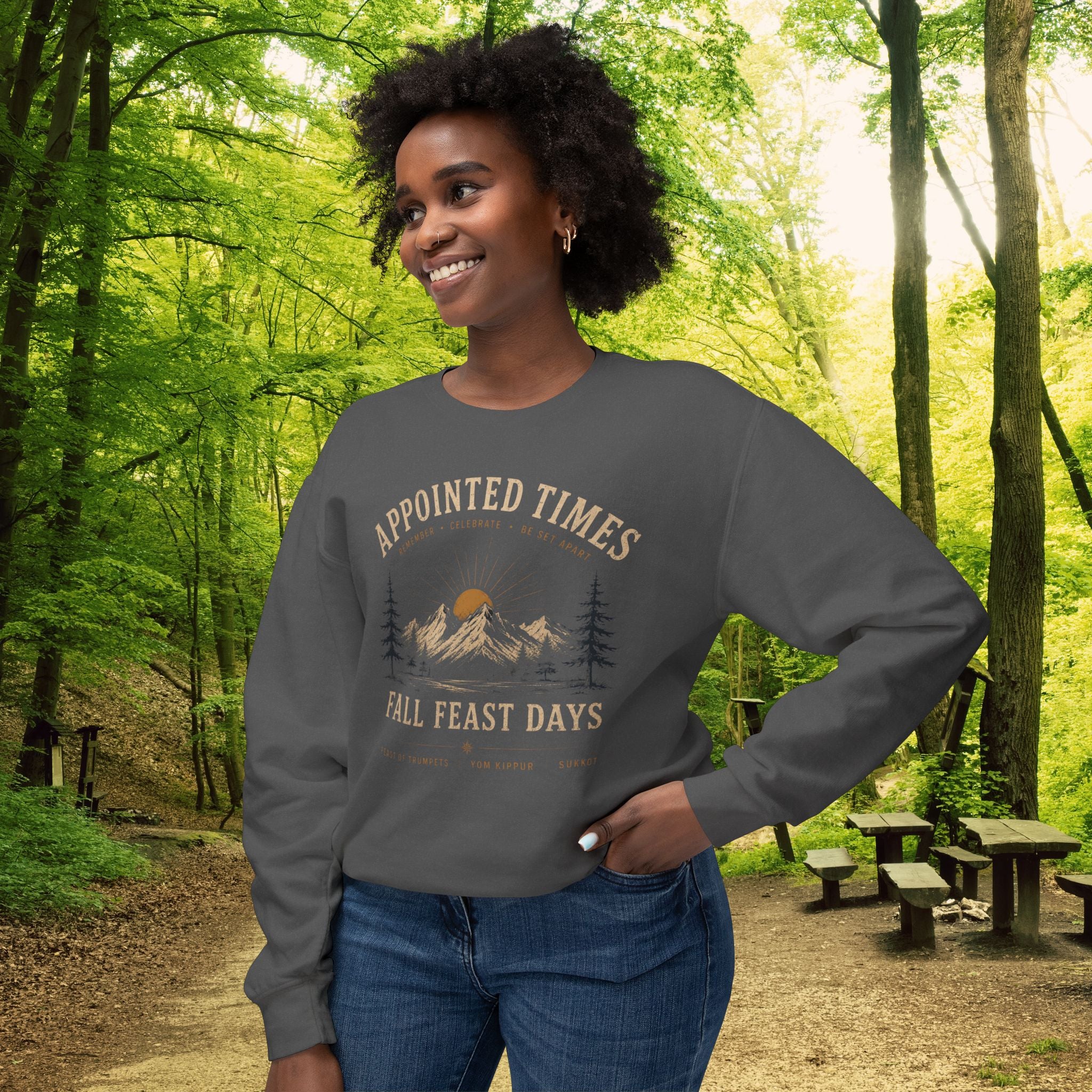 Fall Feast Days Sweatshirt | Feast of Trumpets, Yom Kippur & Sukkot Crewneck