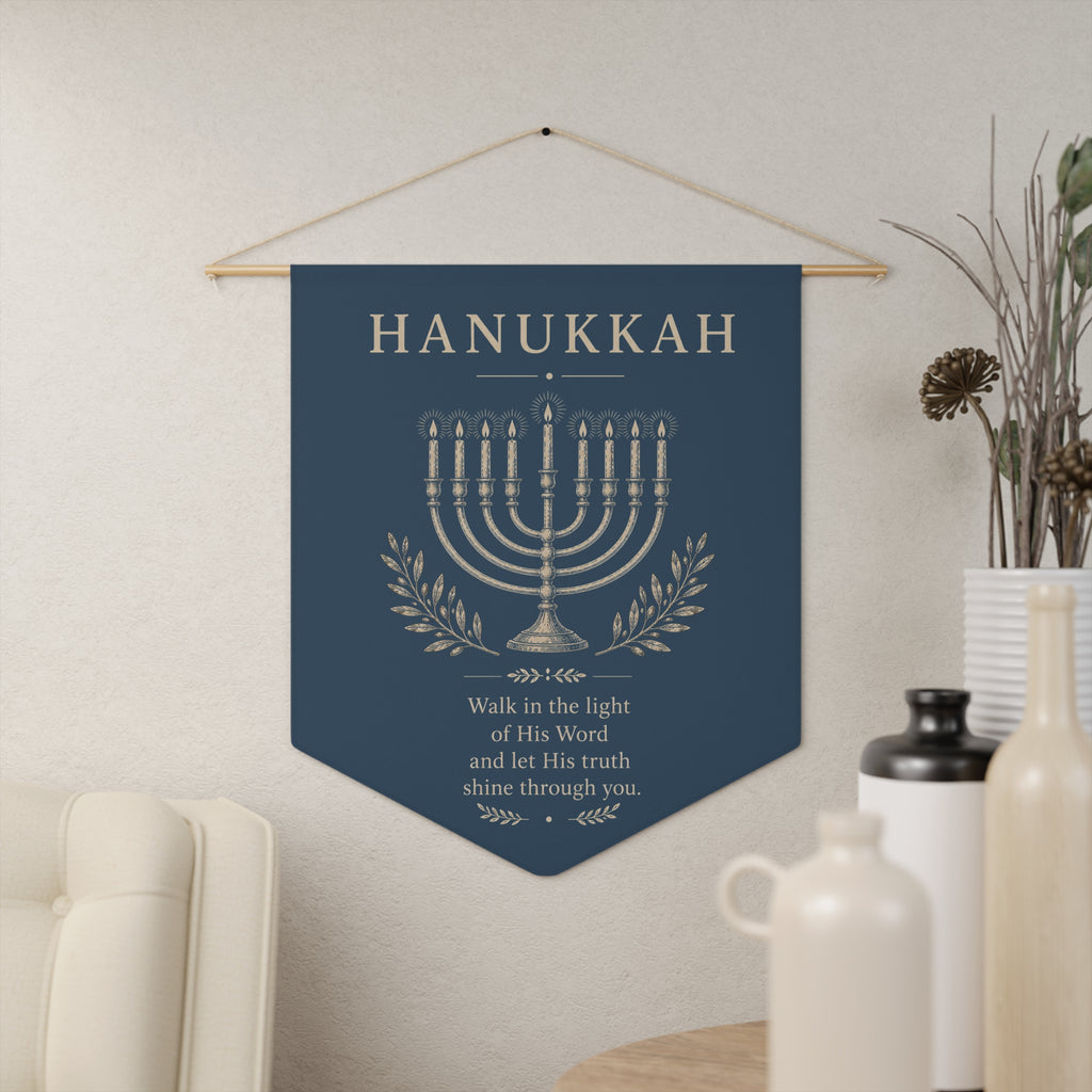 Hanukkah Festival of Lights Wall Pennant
