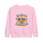 This Little Light of Mine Hanukkah Toddler Sweatshirt – Front & Back Menorah Pullover | I’m Gonna Let It Shine