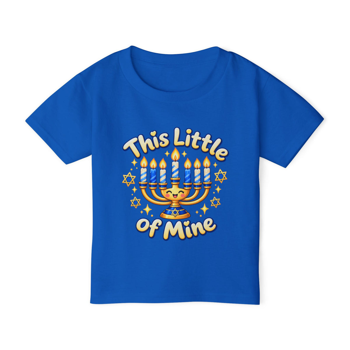 Toddler T‑Shirt — “This Little of Mine” Hanukkah Menorah Baby Tee (I’m Gonna Let It Shine!)