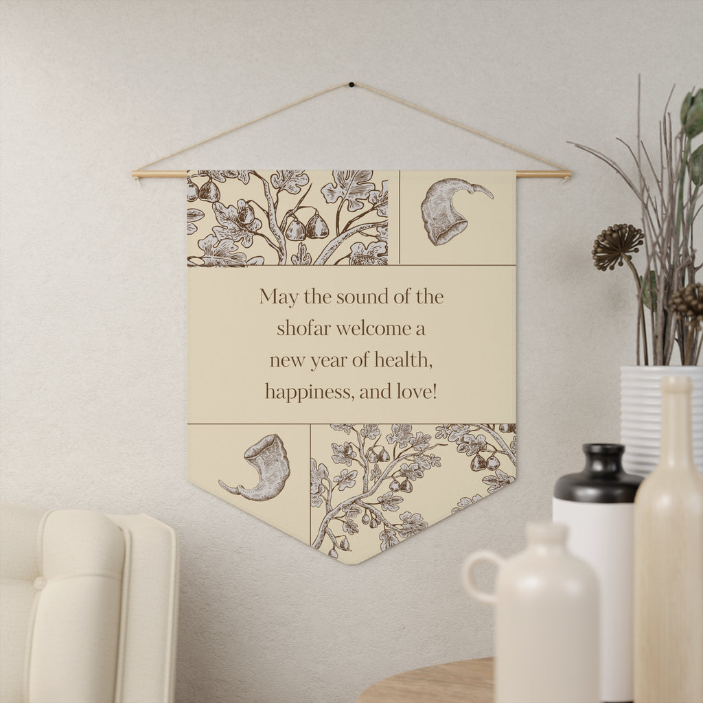 Sound of the Shofar | Rosh Hashanah Wall Pennant