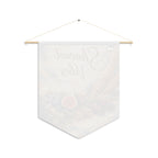 Shavuot Vibes Pennant | Shavuot Banner, Fruit and Wheat Wall Hanging