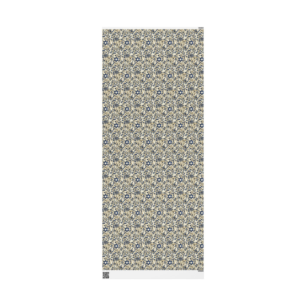 Floral Star of David Gift Wrap | Judaica Wrapping Paper