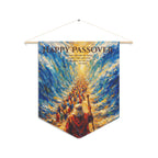 Happy Passover Pennant - Exodus 14:29 Wall Hanging