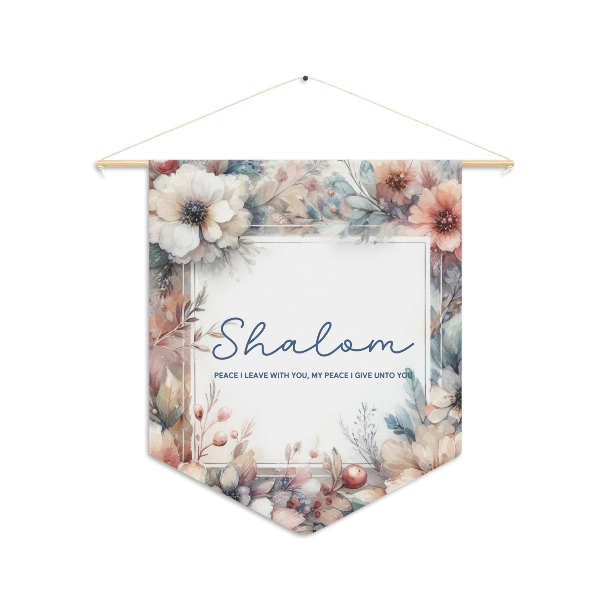 Shalom | John 14:27 Wall Pennant
