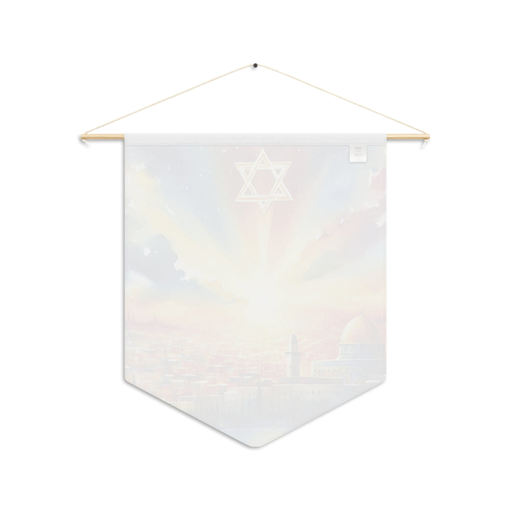 Light Over Jerusalem | Wall Pennant