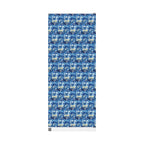 Menorah Blue Marble Swirl Wrapping Paper