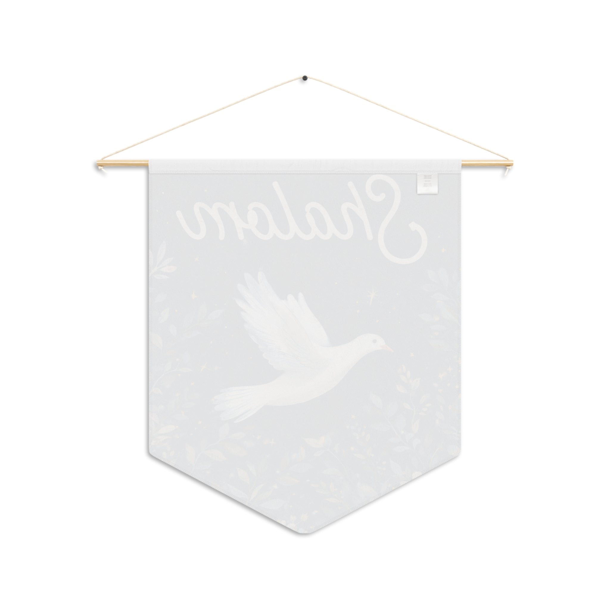 Shalom Dove Pennant | Wall Banner, Peace Prayer Home Decor