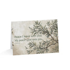 Peace I Leave With You - Inspirational Note Cards, Encouragement, Thank You, Sympathy, 1-50pc Sets