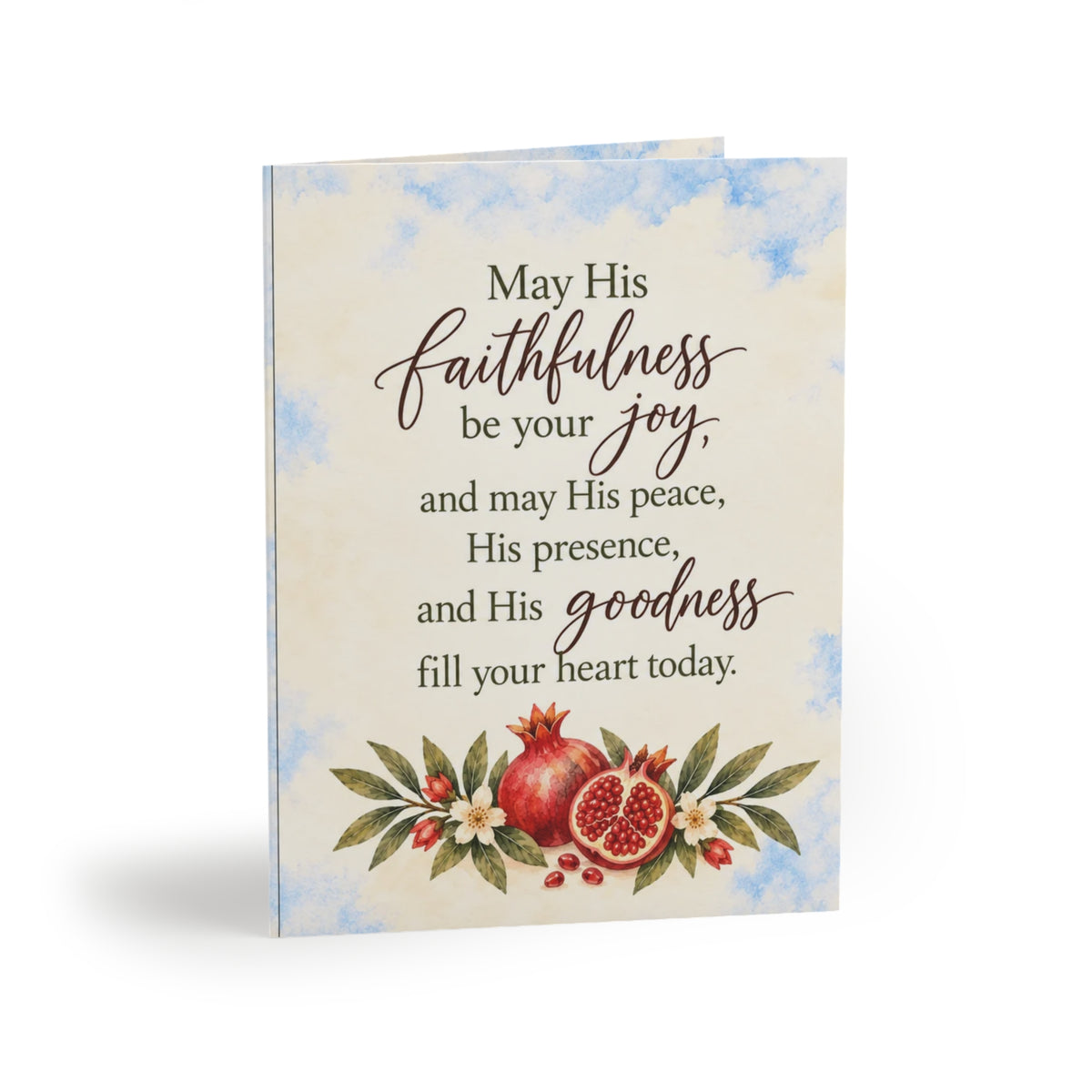 May His Faithfulness Be Your Joy Greeting Card | Faith-Based Encouragement Card (8, 16, and 24 pcs)