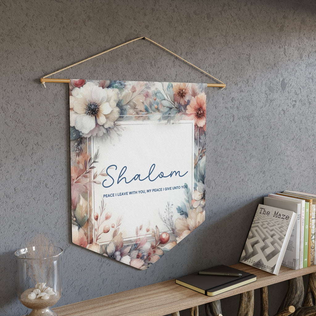 Shalom | John 14:27 Wall Pennant