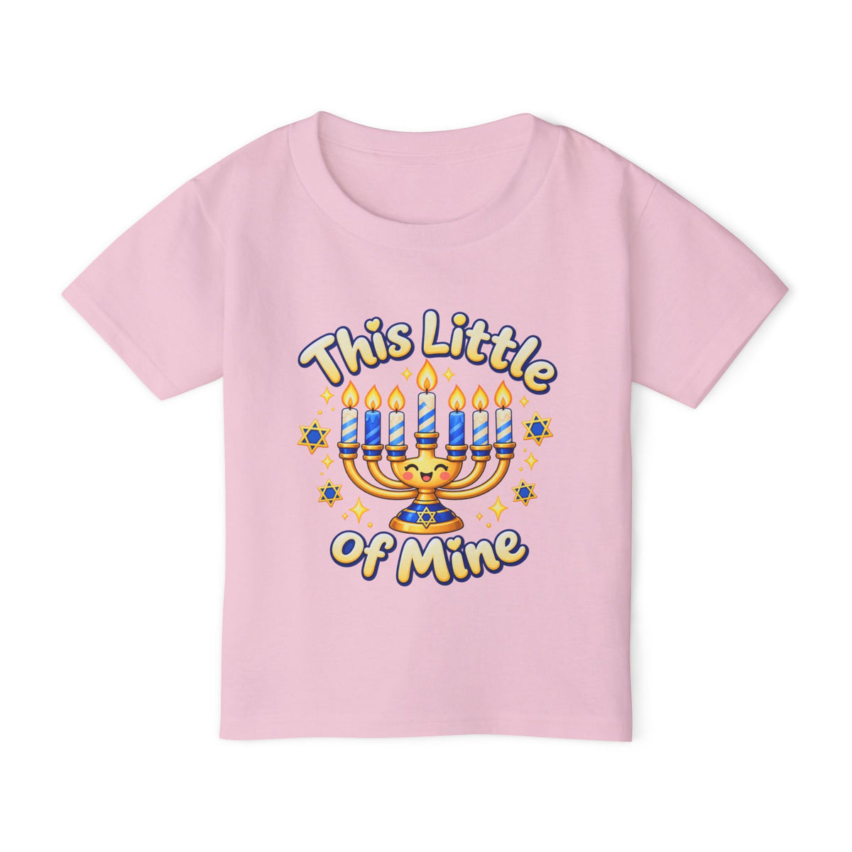 Toddler T‑Shirt — “This Little of Mine” Hanukkah Menorah Baby Tee (I’m Gonna Let It Shine!)