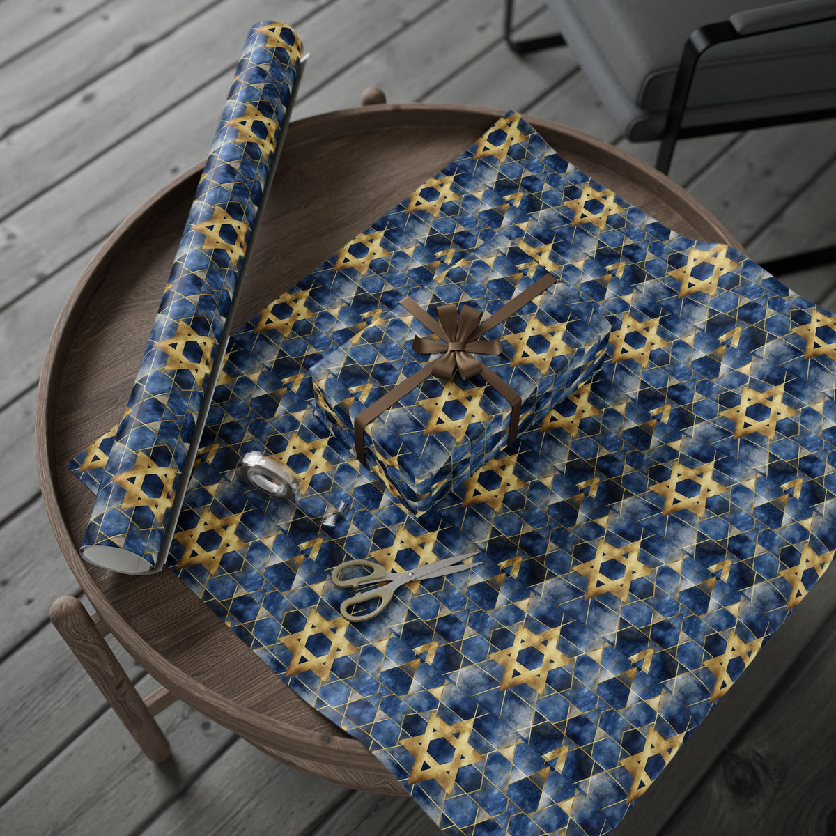 Judaica Holiday Gift Wrap  - Star of David Gift Wrapping Paper