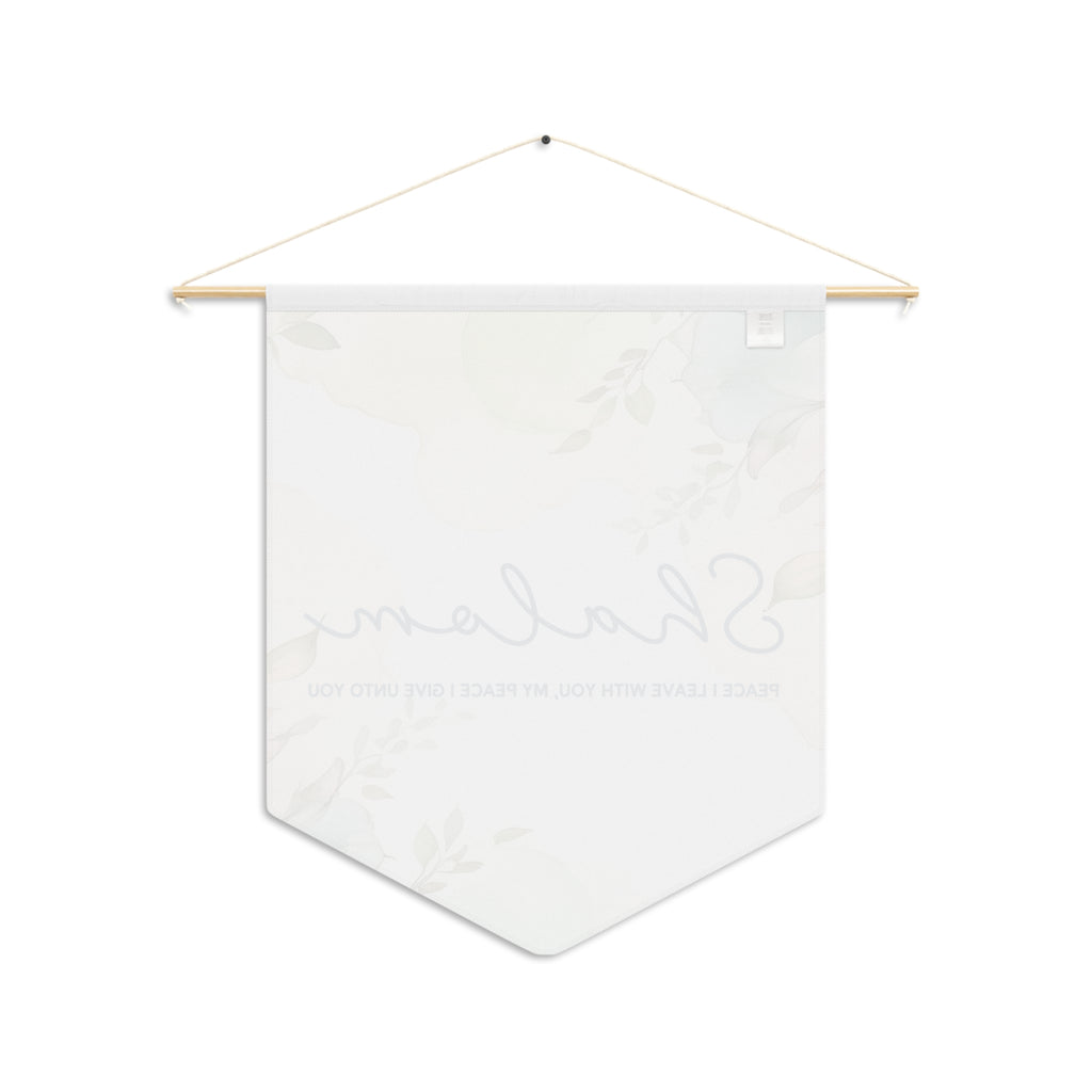 Shalom Floral Pennant Wall Hanging