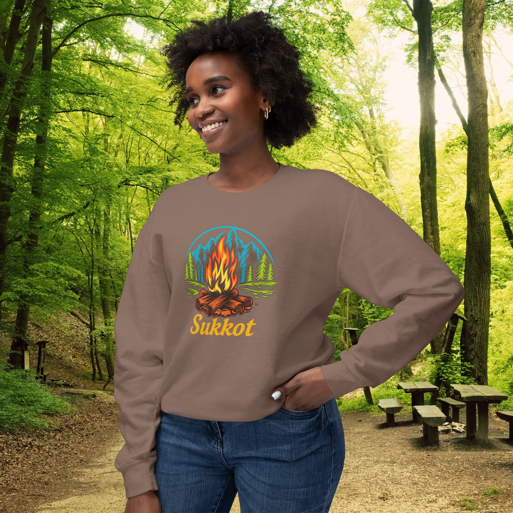 Sukkot Campfire Sweatshirt | Feast of Tabernacles Camping Crewneck