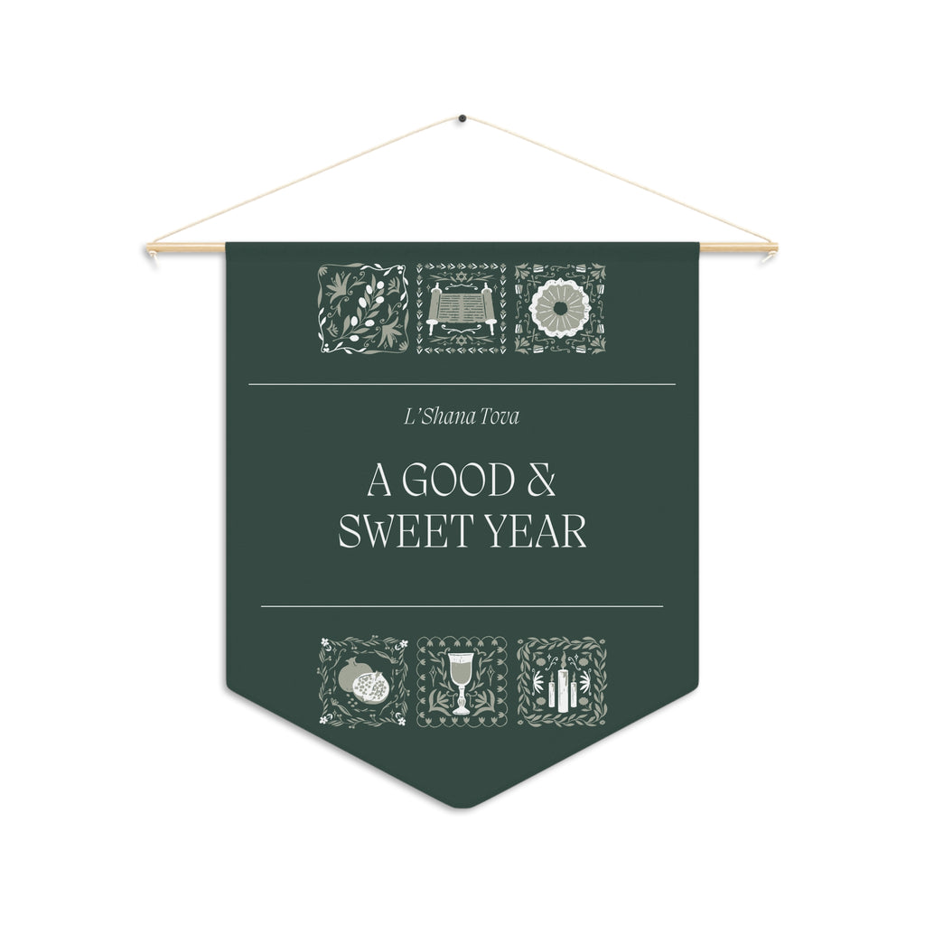 A Good & Sweet Year | L’Shana Tova Wall Pennant