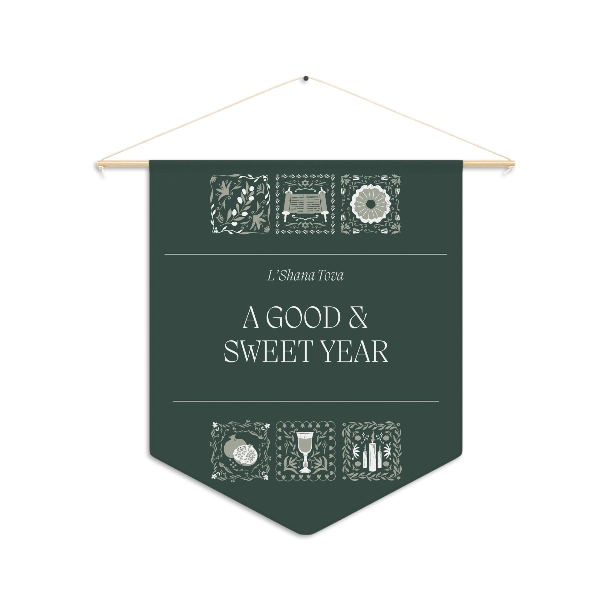 A Good & Sweet Year | L’Shana Tova Wall Pennant