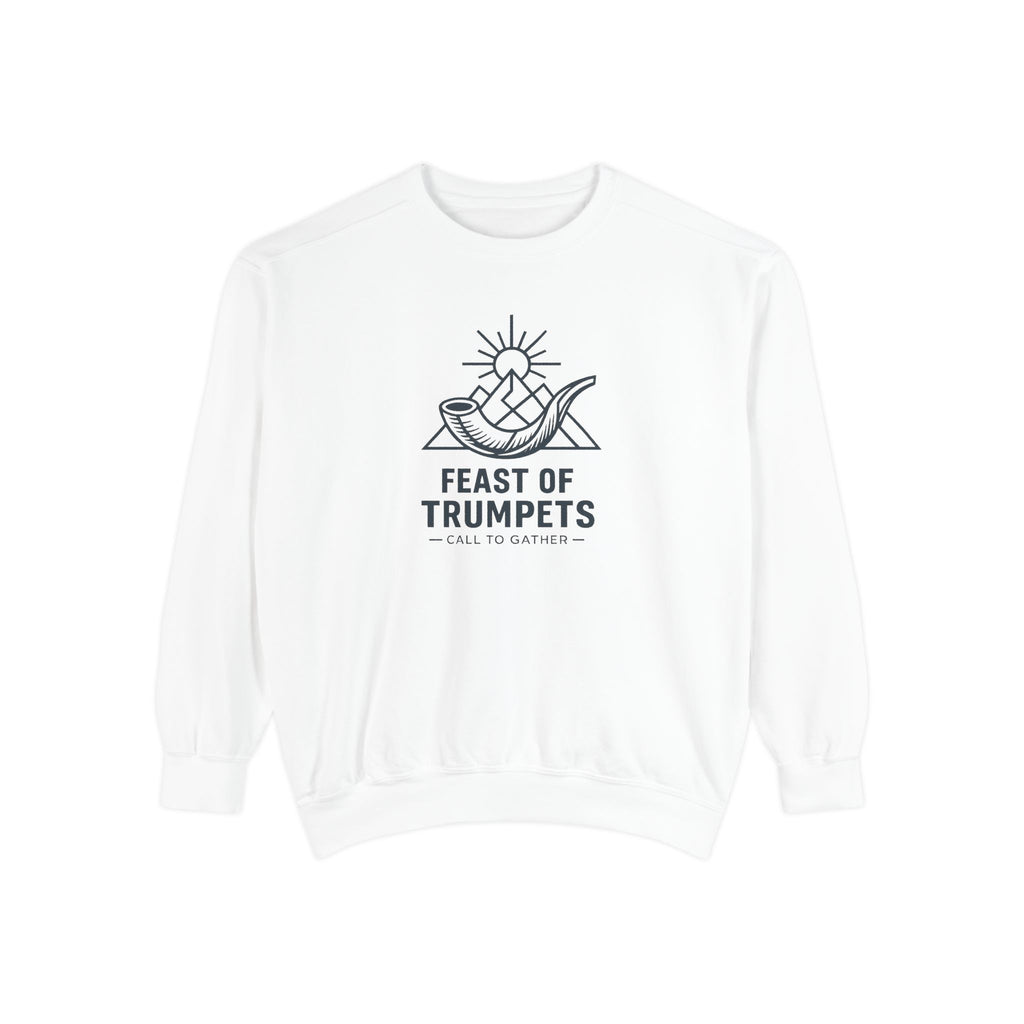 Feast of Trumpets Sweatshirt — 'Feast of Trumpets' Shofar