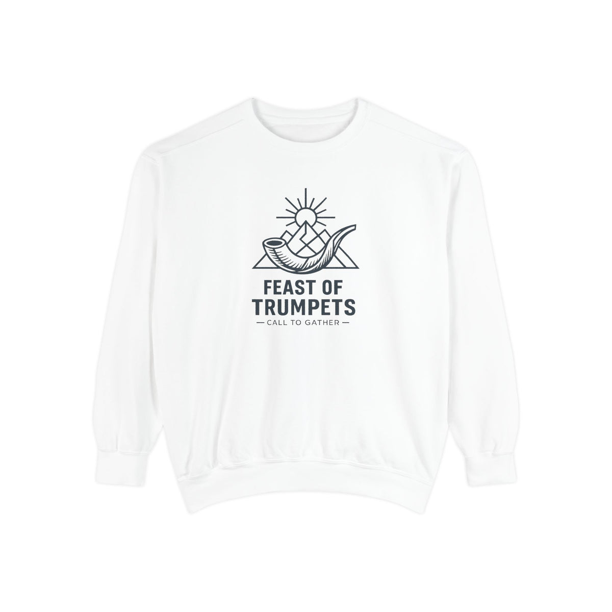 Feast of Trumpets Sweatshirt — 'Feast of Trumpets' Shofar