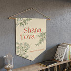Shana Tova | Botanical Rosh Hashanah Wall Pennant