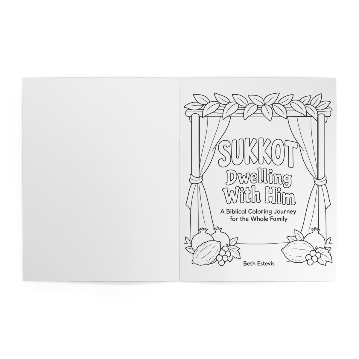 Sukkot Coloring Book — 'Dwelling With Him' Family Bible Activity