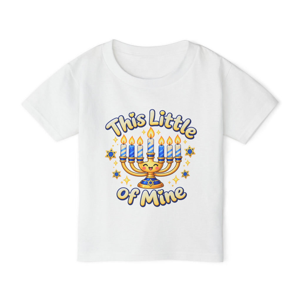 Toddler T‑Shirt — “This Little of Mine” Hanukkah Menorah Baby Tee (I’m Gonna Let It Shine!)