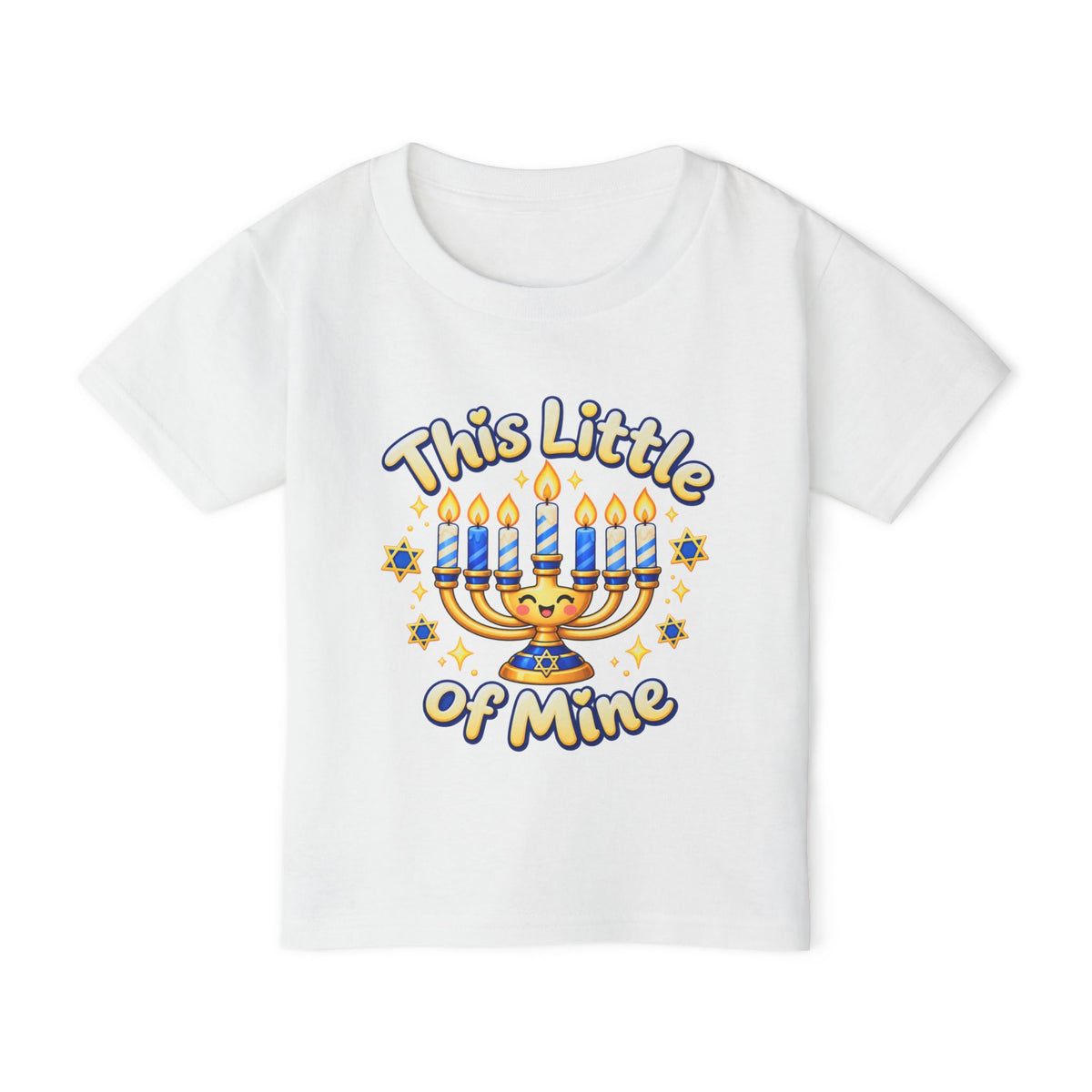 Toddler T‑Shirt — “This Little of Mine” Hanukkah Menorah Baby Tee (I’m Gonna Let It Shine!)