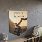 Feast of Trumpets | Shofar & Jerusalem Wall Pennant