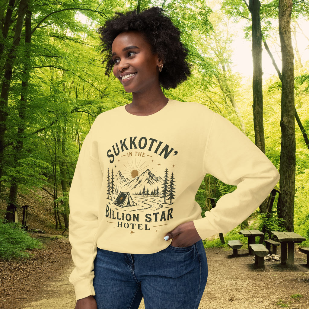 Sukkotin’ Under a Billion Stars | Sukkot Camping Sweatshirt