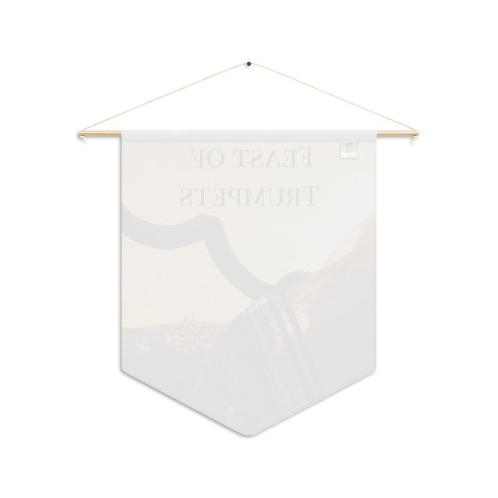 Feast of Trumpets | Shofar & Jerusalem Wall Pennant