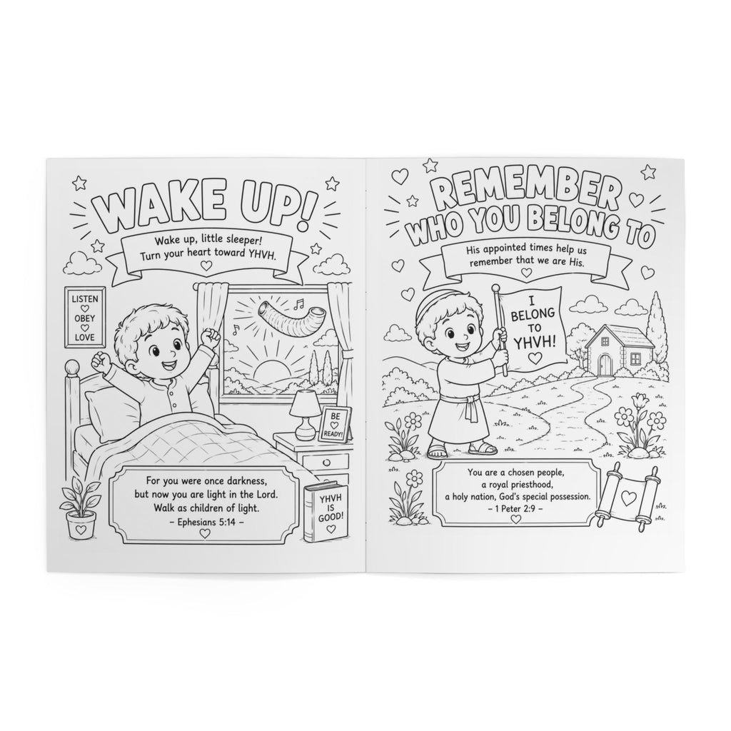 Hear the Trumpet! | Yom Teruah Coloring & Learning Book for Kids