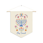 Chag Sameach | Colorful Hanukkah Wall Pennant