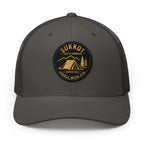Men’s Sukkot Dwell with Him Hat | Embroidered Trucker Cap | Feast of Tabernacles Outdoor Apparel