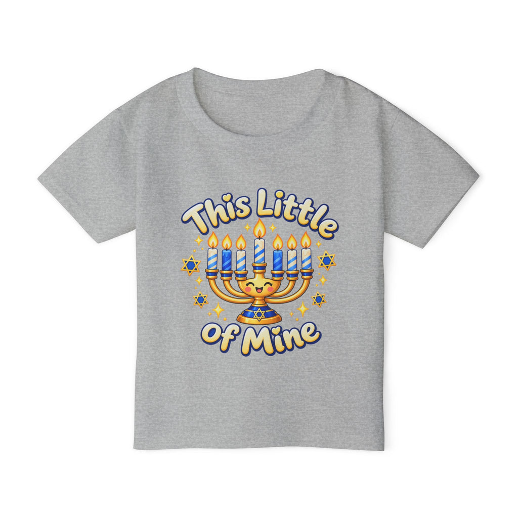 Toddler T‑Shirt — “This Little of Mine” Hanukkah Menorah Baby Tee (I’m Gonna Let It Shine!)