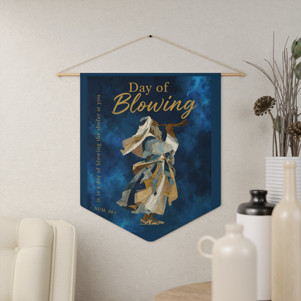 Day of Blowing Scripture | Numbers 29:1 Yom Teruah Wall Pennant