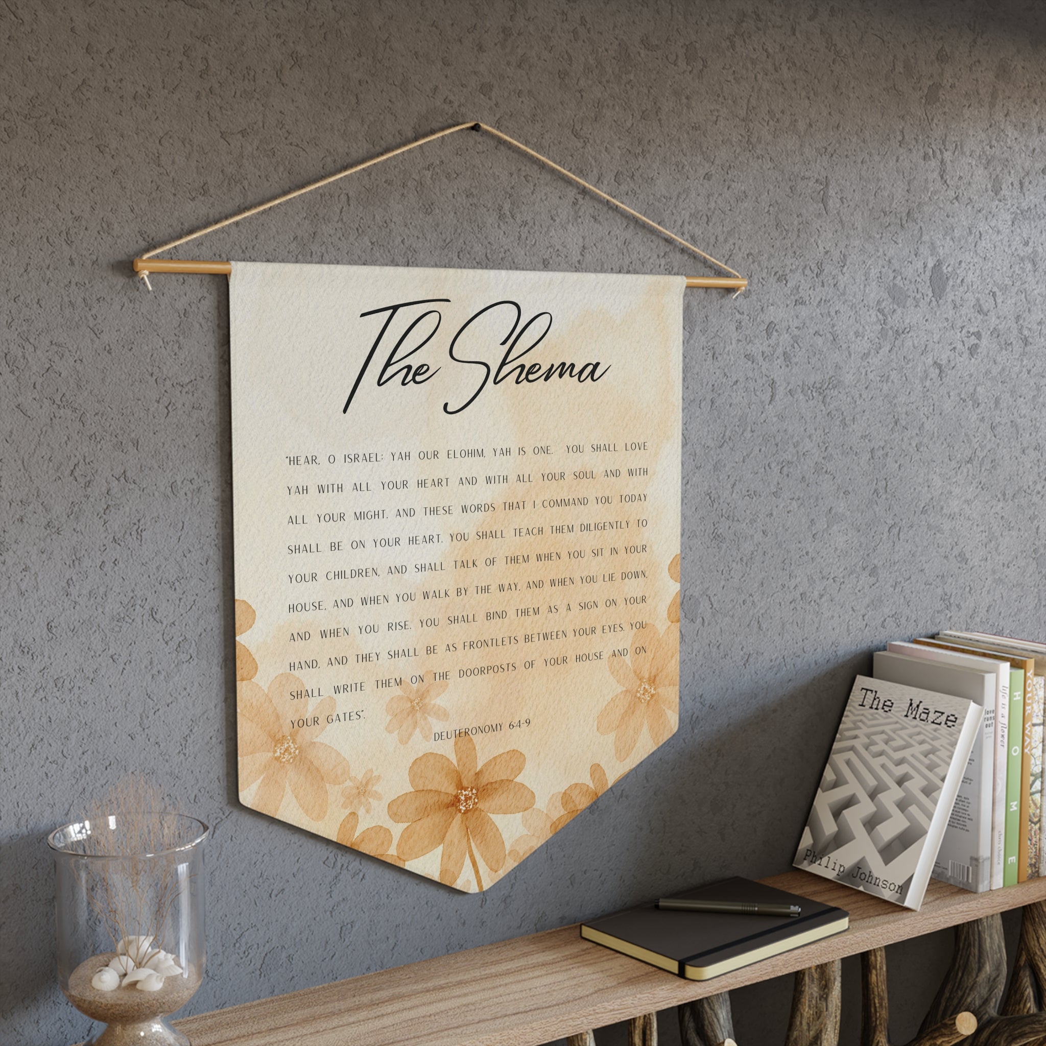 The Shema | Deuteronomy 6:4–9 Wall Pennant