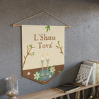 L’Shana Tova | Shabbat Candles Wall Pennant