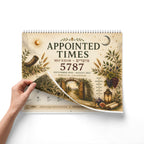 Biblical Hebrew Calendar 2026–2027 | Appointed Times & Feast Days Wall Calendar