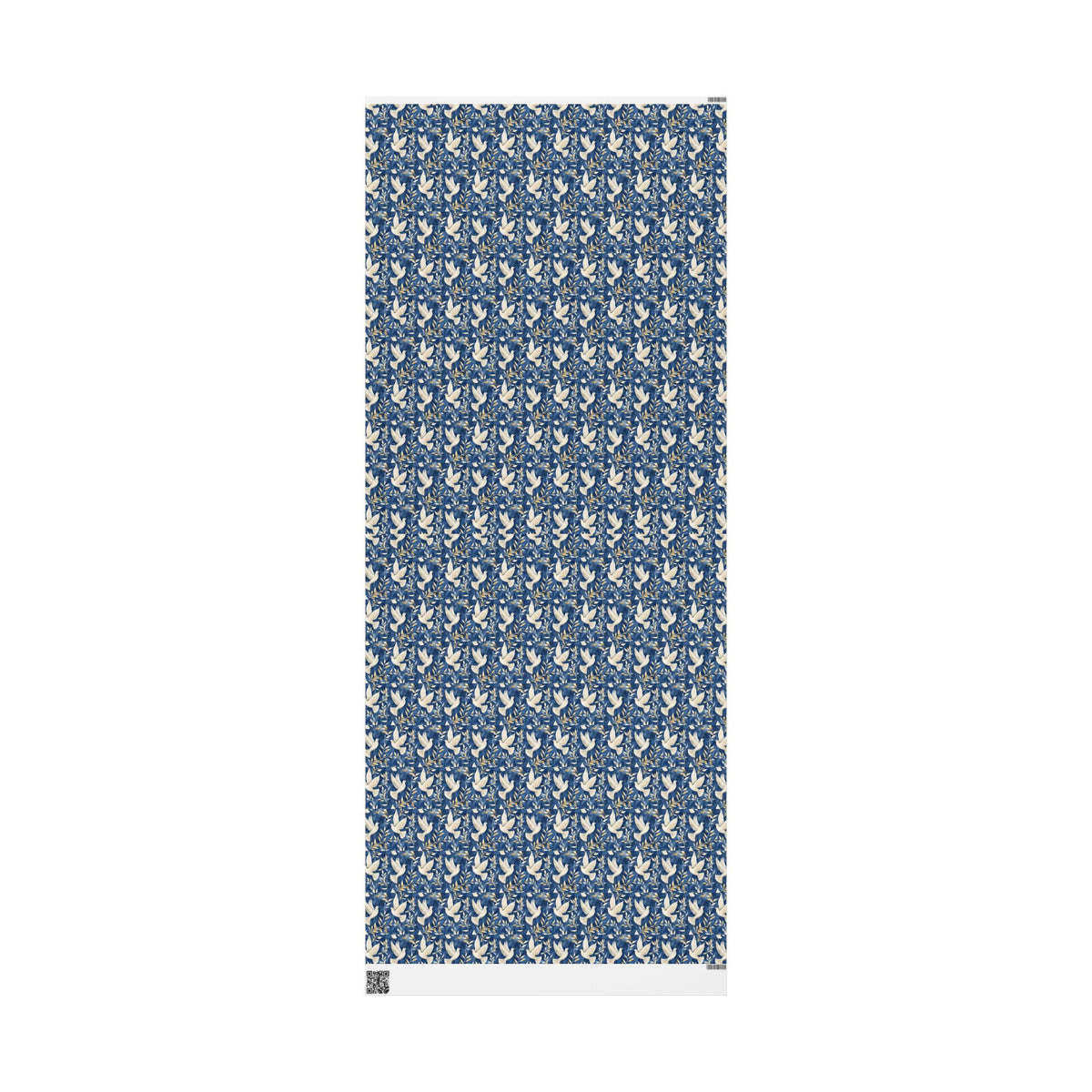 Peace Dove Wrapping Paper | Blue & Gold Judaica Gift Wrap