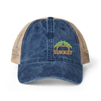 Sukkot – Women's Embroidered Ponytail Hat