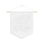 Shalom | Hebrew Botanical Wall Pennant