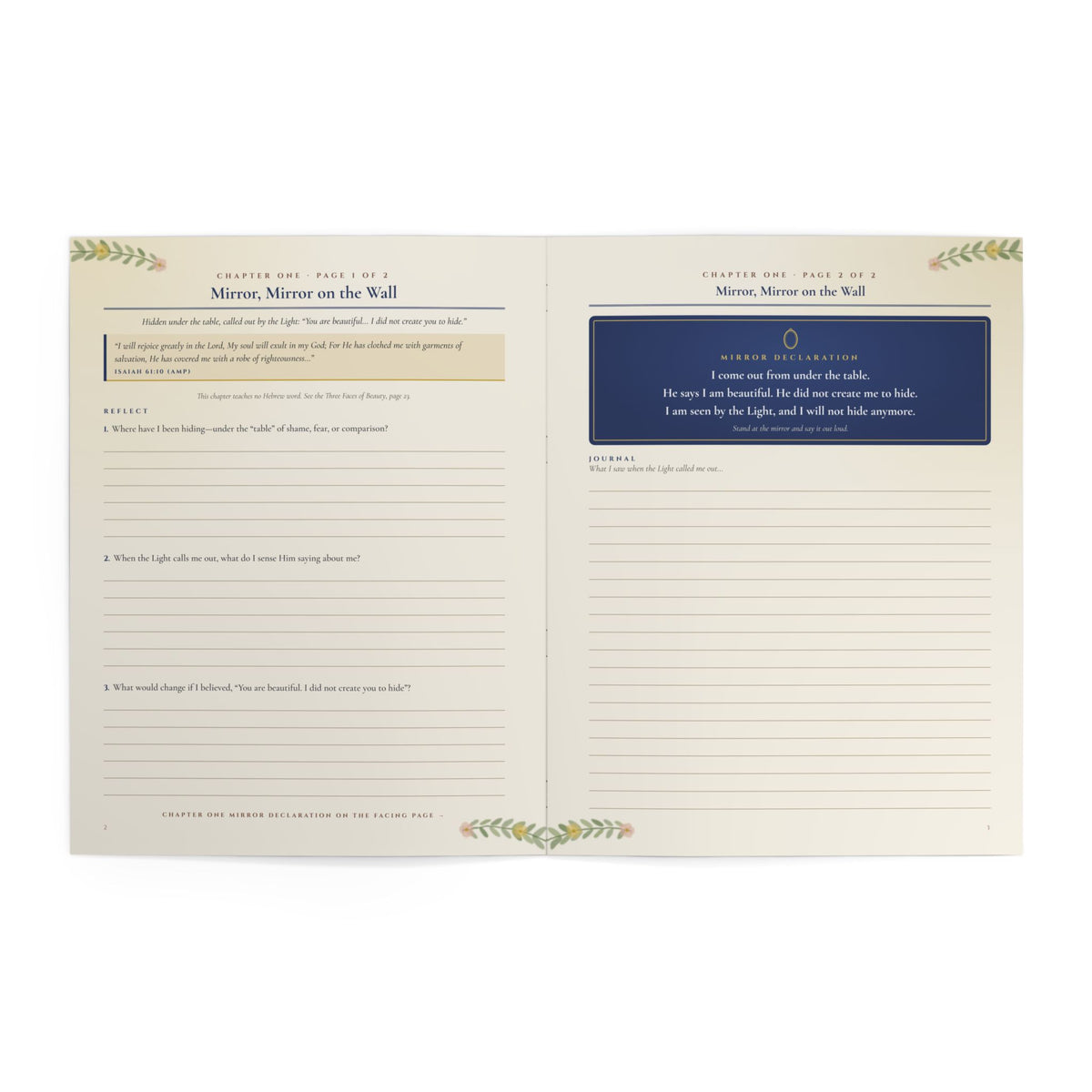 Mirror, Mirror On the Wall Companion Journal - 24-Page Full-Color Reflection Journal