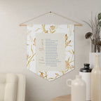 The Shema | Deuteronomy 6:4–9 Floral Wall Pennant