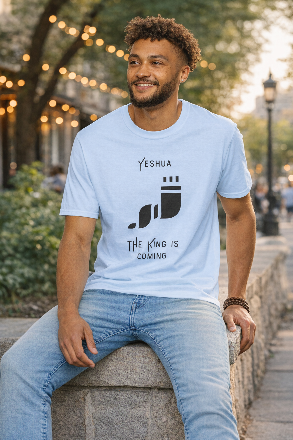 Women's Yeshua The King Is Coming Shirt | Faith-Based Graphic Tee | Minimalist Christian Clothing