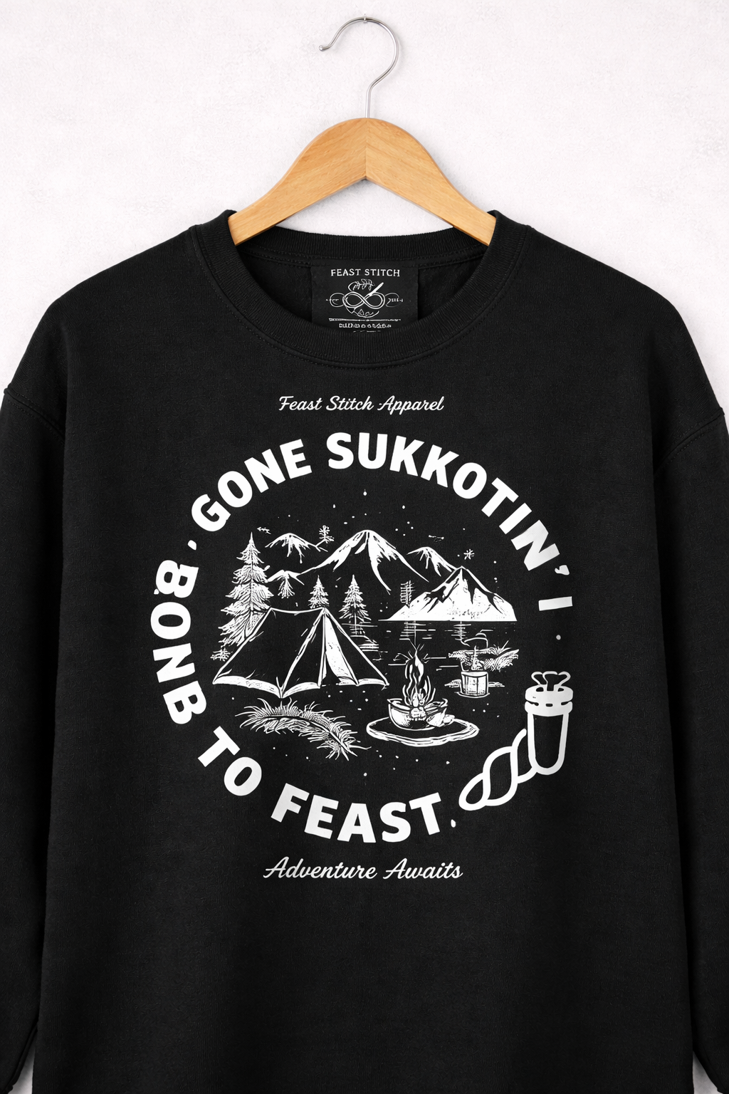Gone Sukkotin Kids Shirt - Born to Feast | Sukkot Long Sleeve Tee for Boys & Girls | Hebrew Feast Kids Apparel