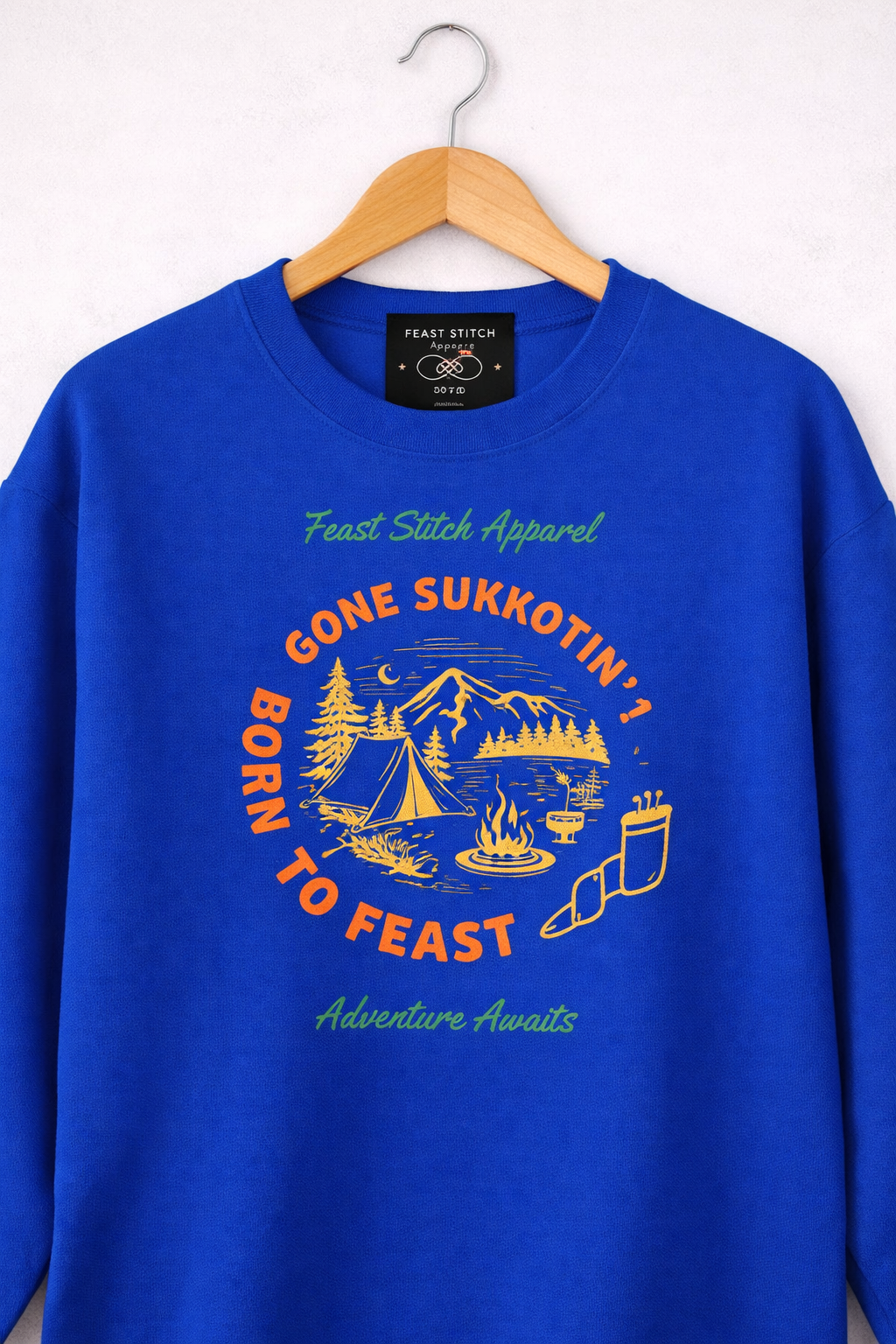 Toddler Feast of Tabernacles Shirt | Sukkot Shirt for Kids | Gone Sukkotin Born to Feast | Shofar Graphic Tee | Hebrew Roots Kids Apparel