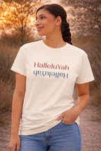 Inspirational Women's Boxy Tee - HalleluYah, Casual Wear, Christian Apparel, Gift for Her, Everyday Comfort
